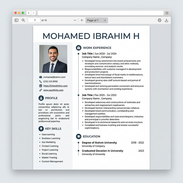 Resume Preview